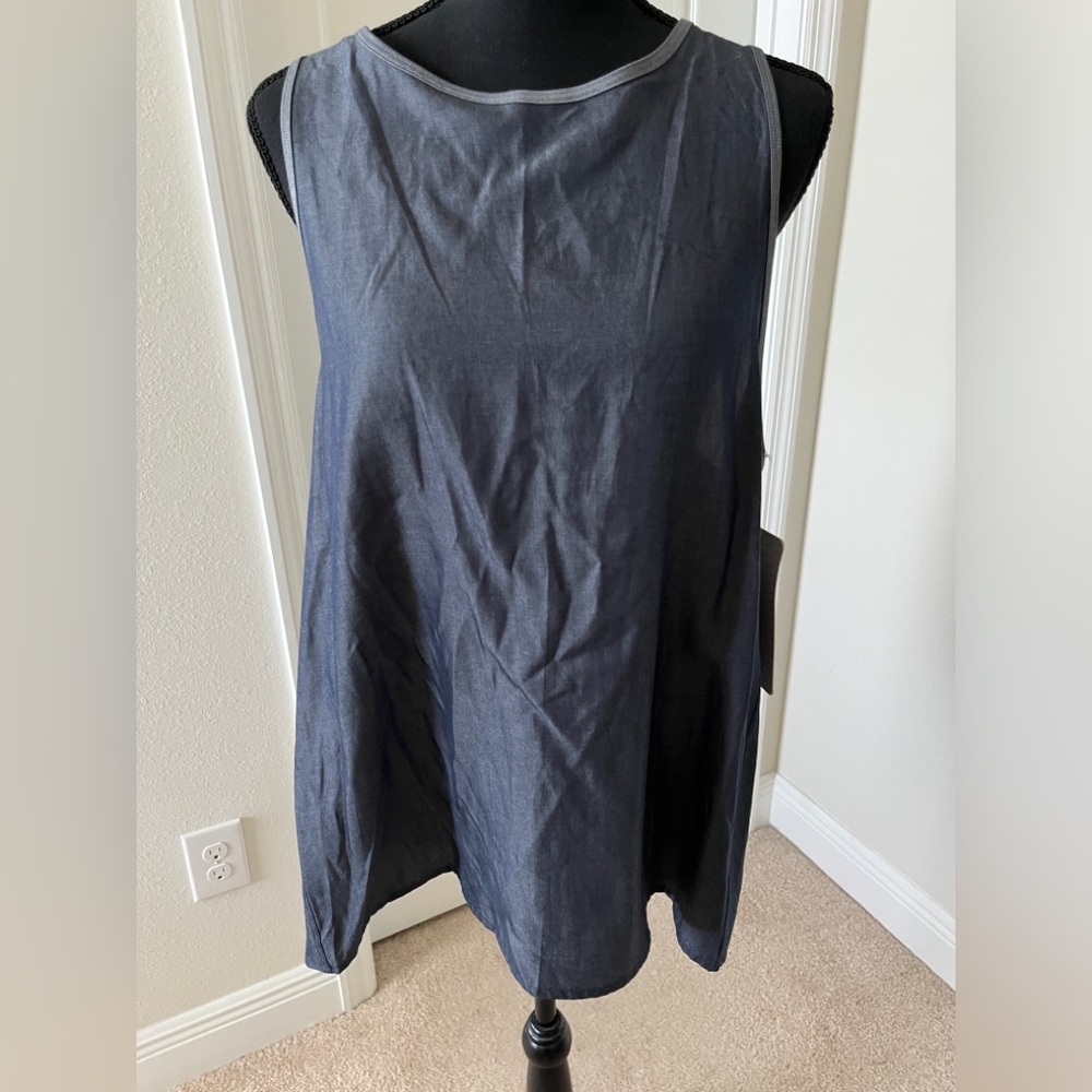 lululemon All-Tied. Up Blue Sleeveless Tank Top